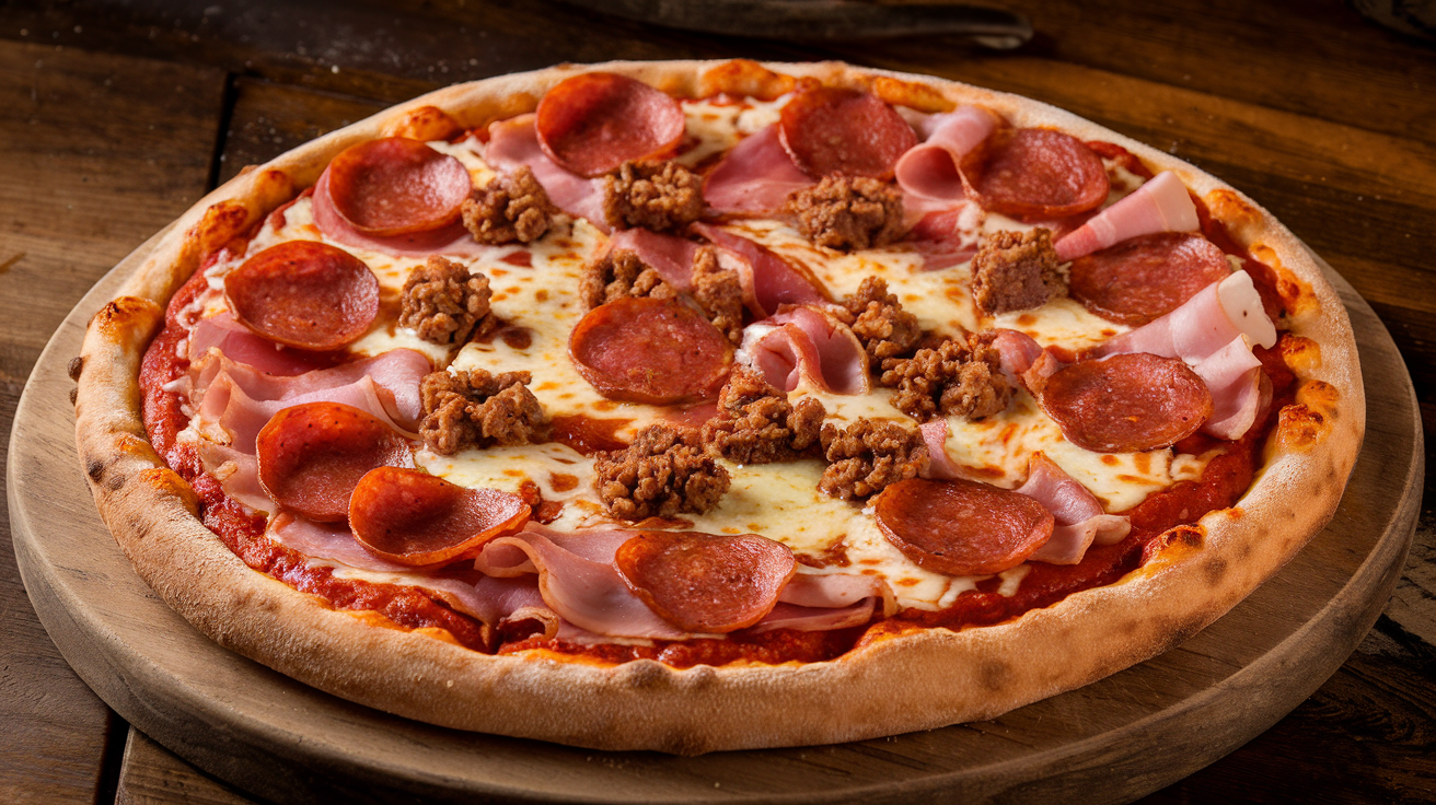 Cincinnati Chili Meat Lovers Pizza